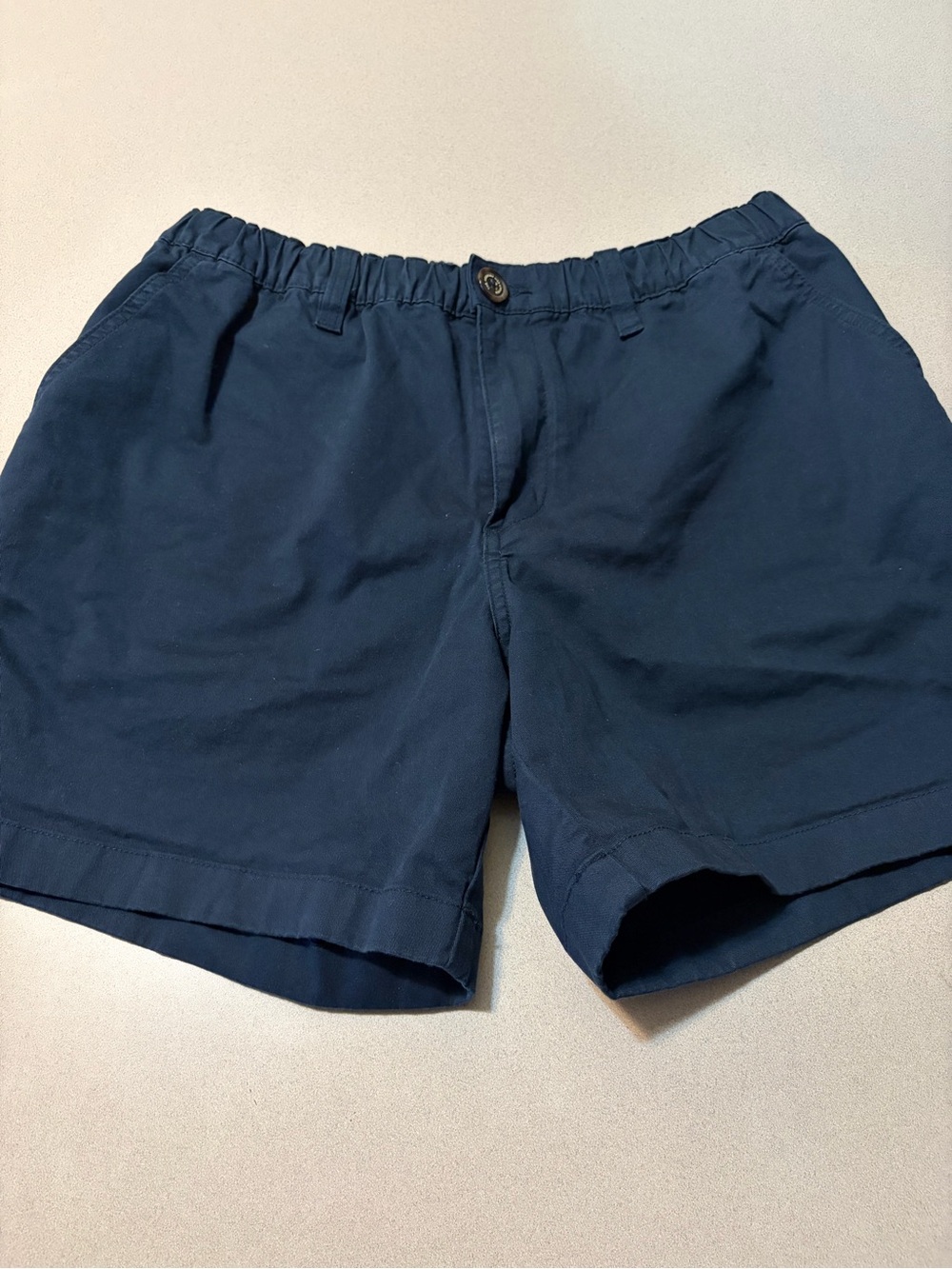 chubbies Navy Flat-Front Casual Shorts
